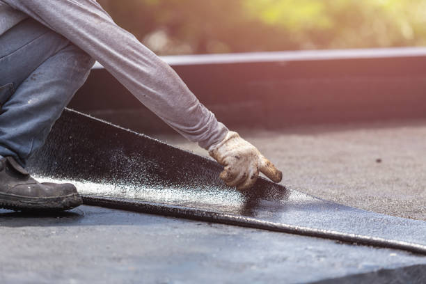 Professional Exterior Waterproofing technician working in Independence, WI